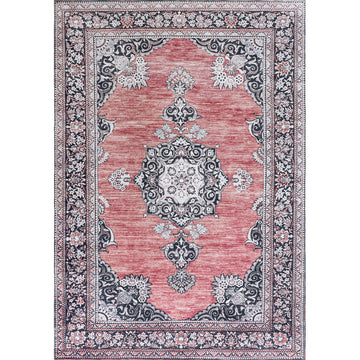 Bausch Bohemian Distressed Chenille Machine-washable Area Rug